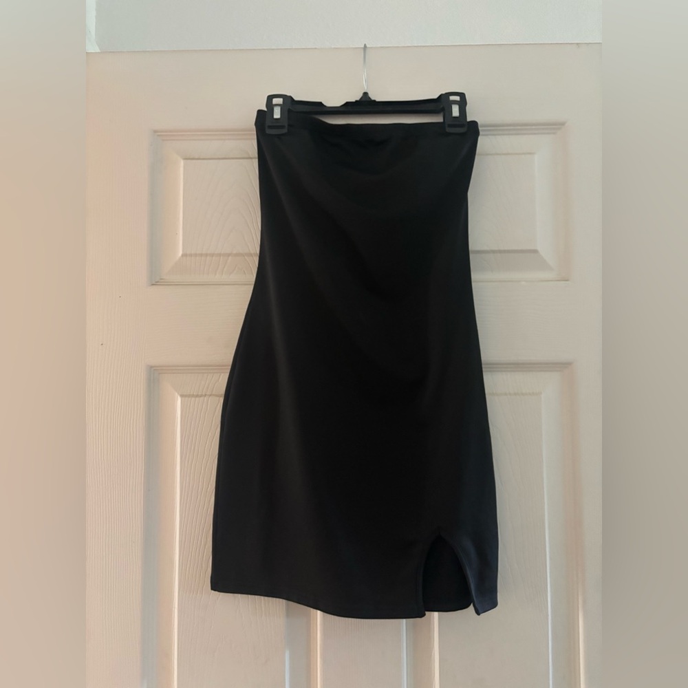 Black mini dress